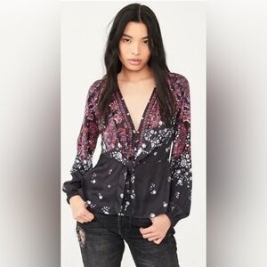 NWOT Run Free Print Shirt by Free People